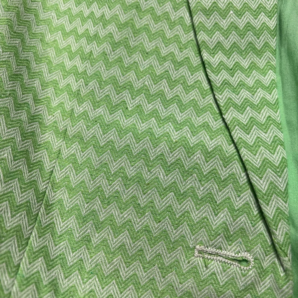 NWT AVEC LES FILLES Lime & White Blazer - Picture 3 of 3